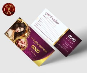 Gift certificate for new year