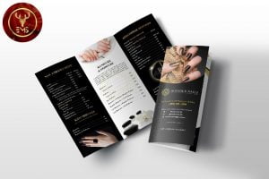 thiet ke brochure nail and spa