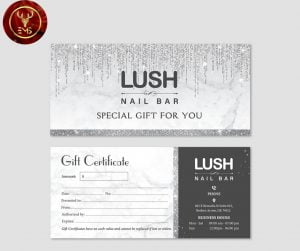 gift certificate nail and spa design luxury
